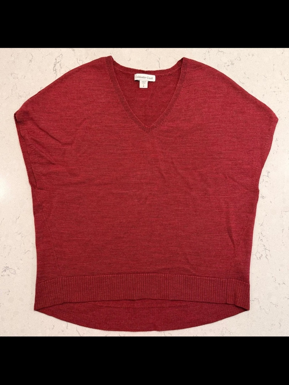 Coldwater Creek Cap Sleeve Dolman Sweater